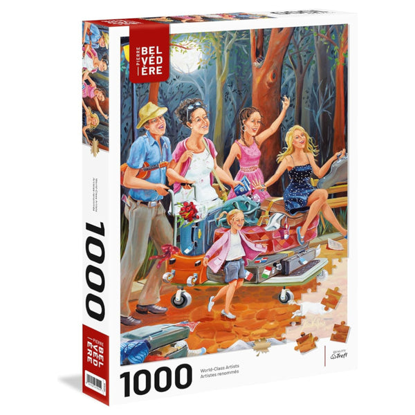 Pierre Belvedere 1000pc Puzzle - Traveling Family, Veilleux