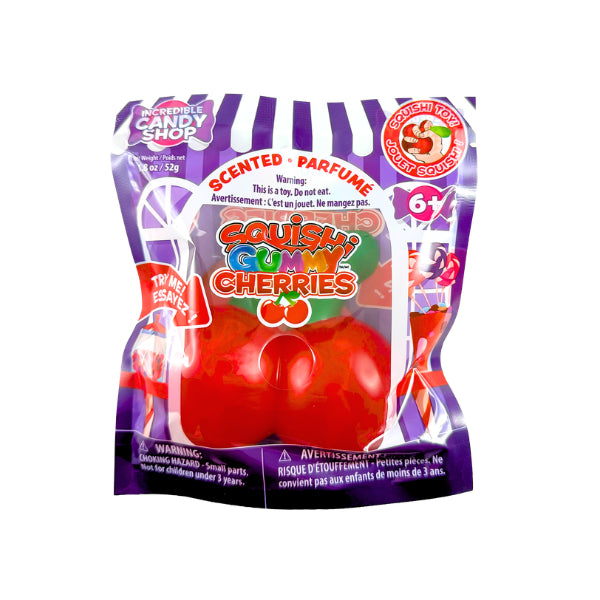 Incredible Candy Shop Squishi Gummy Cherries Toy