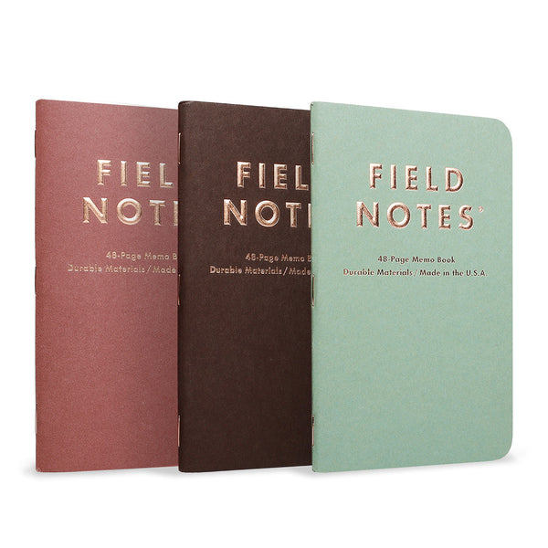 Field Notes Lucky Memo Books 3pk Ledger Ruled, Limited Edition