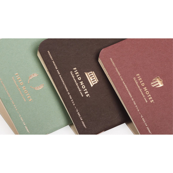 Field Notes Lucky Memo Books 3pk Ledger Ruled, Limited Edition