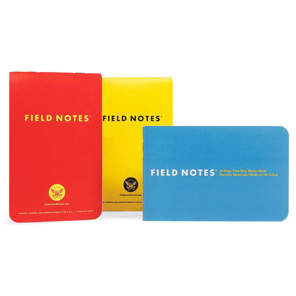 Field Notes 1943 2-Way Memo Books 3pk Grid, Limited Edition