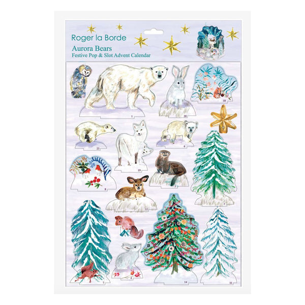 Roger la Borde Pop & Slot 3D Advent Calendar - Aurora Bears
