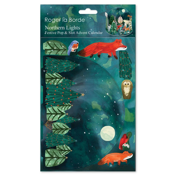 Roger la Borde Pop & Slot 3D Advent Calendar, Petite - Northern Lights
