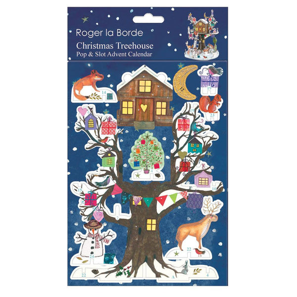 Roger la Borde Pop & Slot 3D Advent Calendar, Petite - Christmas Tree House