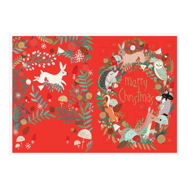 Roger la Borde Advent Calendar Card - Snowy Sanctuary