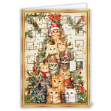 Quire Advent Calendar Card - Christmas Tree of Cute Cats