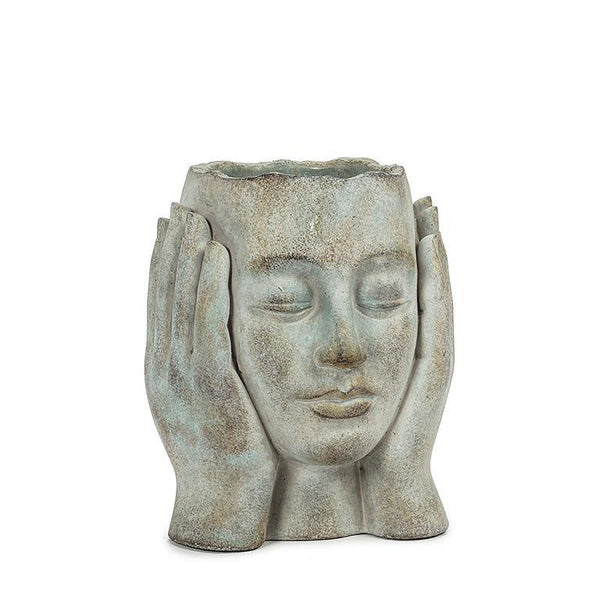 Abbott Cement Planter - Head in Hands