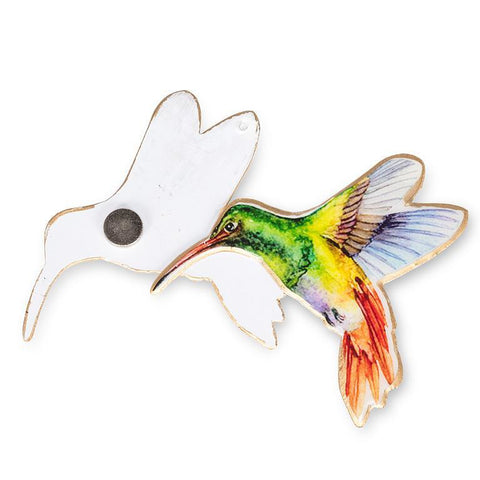 Abbott Two-Sided Screen Door Magnet - Hummingbird
