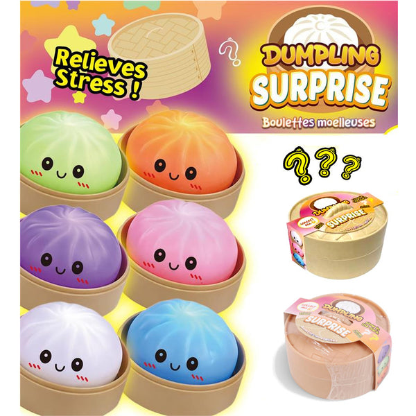 CTG Fidget Stress Toy, Squishy Dumpling Surprise - Neon Glow, Assorted