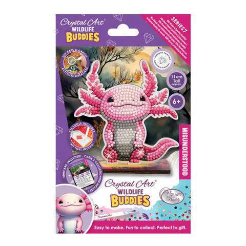 Craft Buddy DIY Crystal Art Buddies Figurine - Axolotl