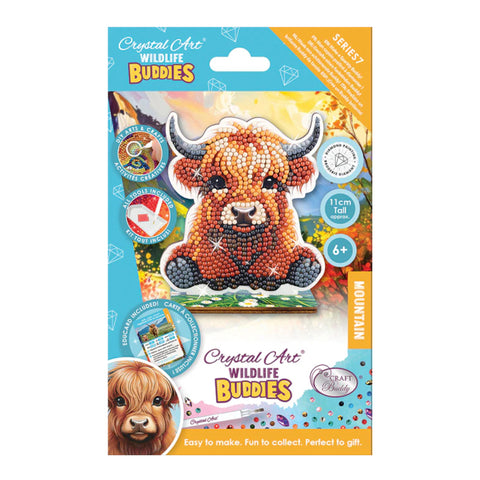Craft Buddy DIY Crystal Art Buddies Figurine - Highland Cow