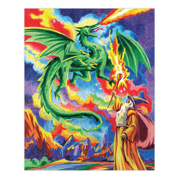 Royal & Langnickel Colour Pencil by Numbers - Sorcerer