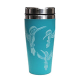 Native Northwest Steel Travel Mug 16oz - Hummingbirds