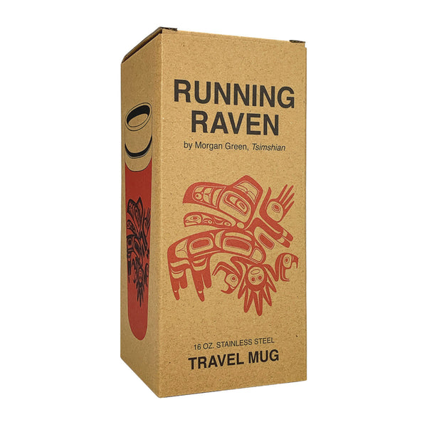 Native Northwest Steel Travel Mug 16oz - Raven