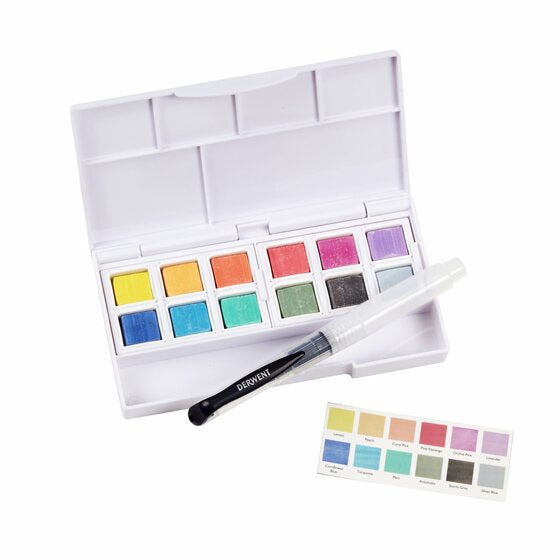 Derwent Pastel Shades Paint Pan 12pc Set