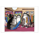 Pomegranate Birthday Greeting Card - B. Kliban: Cat Tail Covers