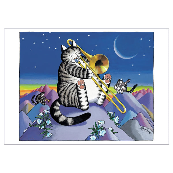 Pomegranate Birthday Greeting Card - B. Kliban: Moonight Serenade