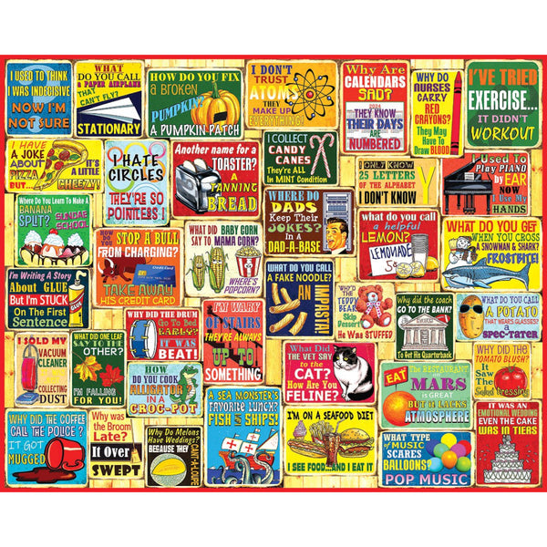 White Mountain 1000pc Puzzle - Dad Jokes