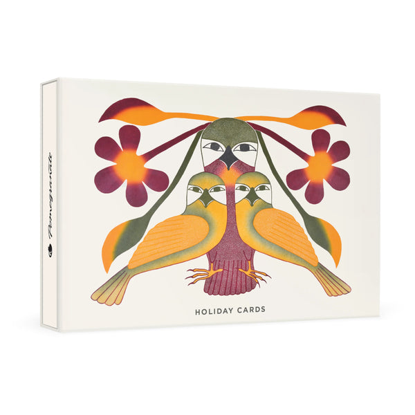 Pomegranate Small Holiday Cards 10pk: Kenojuak Ashevak, Resplendent Owl