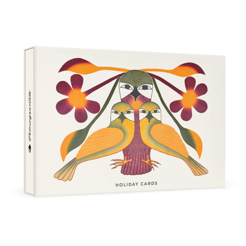 Pomegranate Small Holiday Cards 10pk: Kenojuak Ashevak, Resplendent Owl