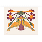 Pomegranate Small Holiday Cards 10pk: Kenojuak Ashevak, Resplendent Owl