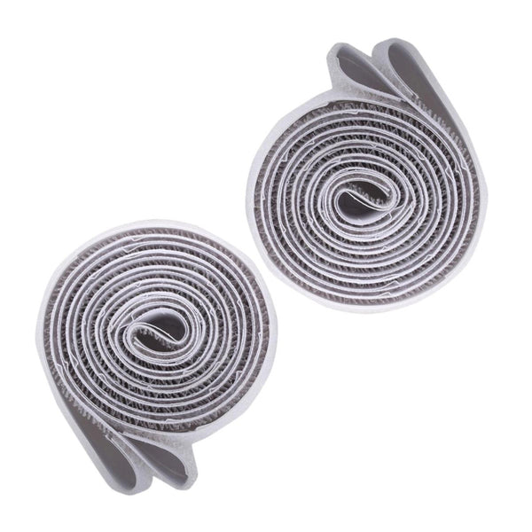 Home Essentials Hook & Loop Fasteners, Self-Adhesive, 26" White 2pk