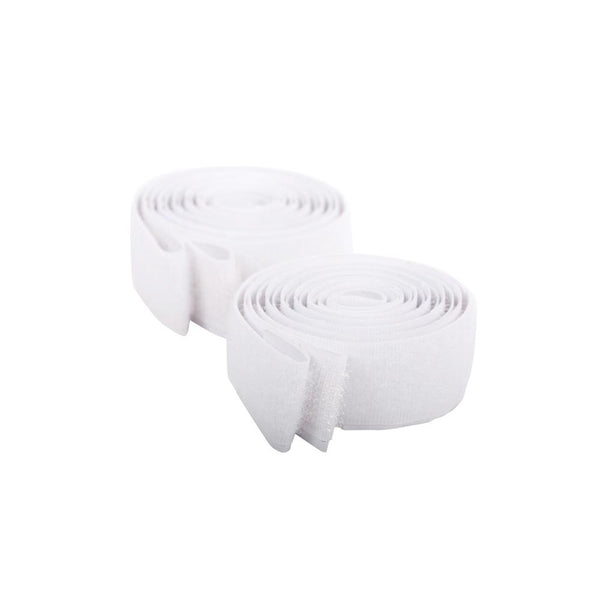 Home Essentials Hook & Loop Fasteners, Self-Adhesive, 26" White 2pk