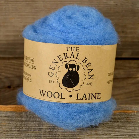 The General Bean Felting Wool 25g - Baby Blue