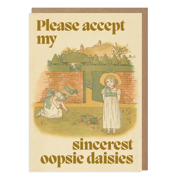 Betiobca Apology Greeting Card - Sincerest Oopsie Daisies