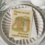 Betiobca Apology Greeting Card - Sincerest Oopsie Daisies