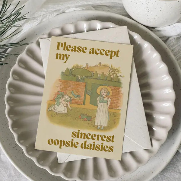Betiobca Apology Greeting Card - Sincerest Oopsie Daisies