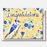 Sarah Duggan Greeting Card - Congratulations Blue Jay