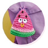 Bright Stripes Snack Knit Kit - Watermelonie Bag Charm