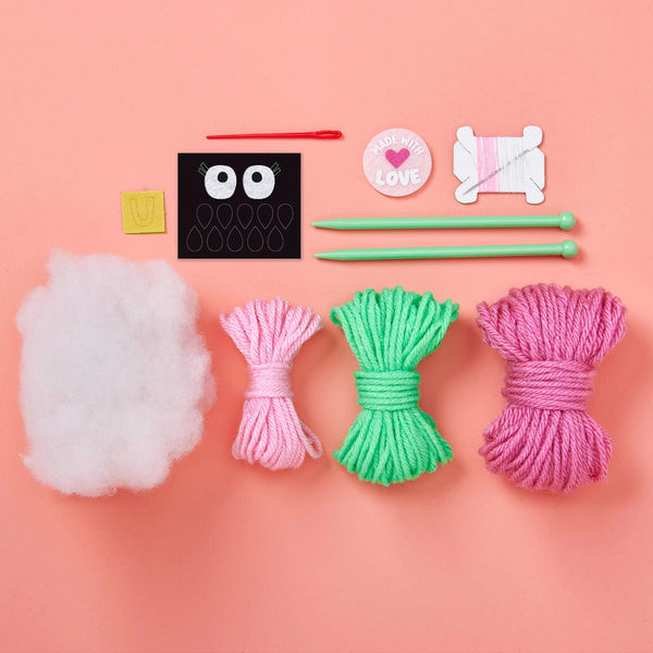Bright Stripes Snack Knit Kit - Watermelonie Bag Charm