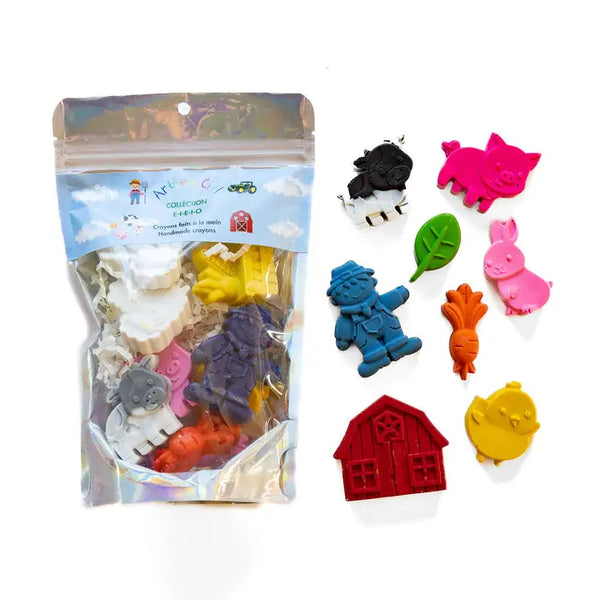 Art En Ciel Handmade Shaped Crayon Set - Farm