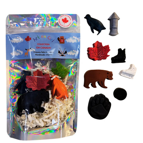 Art En Ciel Handmade Shaped Crayon Set - O Canada