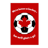 Pleasant Papercraft Postcard - Canadian Soccer