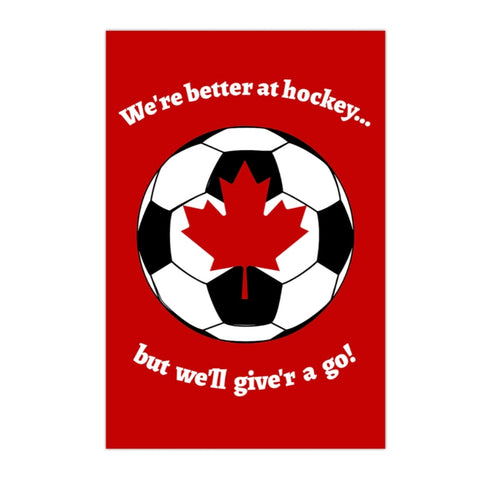 Pleasant Papercraft Postcard - Canadian Soccer