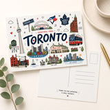 Soft Press Studio Postcard - Toronto Landmarks