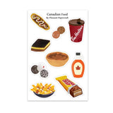 Pleasant Papercraft Sticker Sheet - Canadian Food