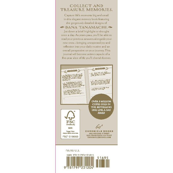 Chronicle Books Gilded One Line a Day: A Five-Year Memory Journal