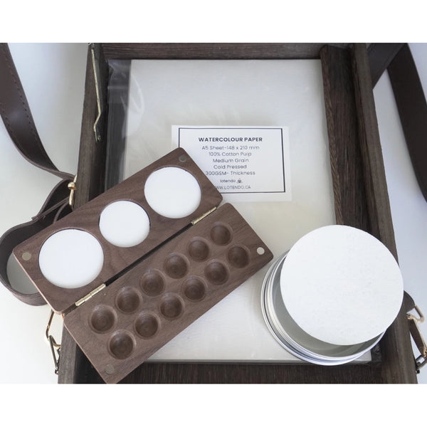Lotendo Wooden Sling Bag – Portable Travel Set for Artists