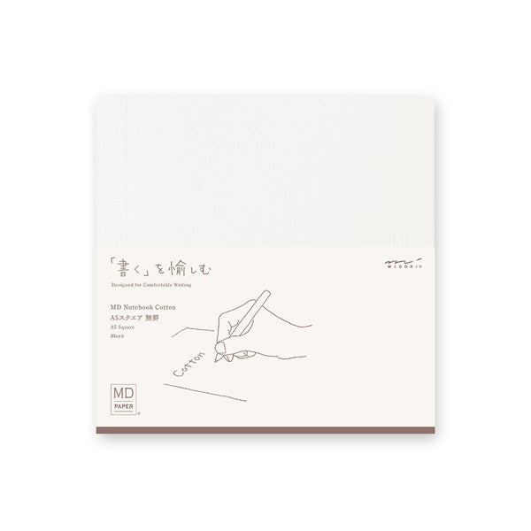 Midori Cotton Notebook A5 Square Blank