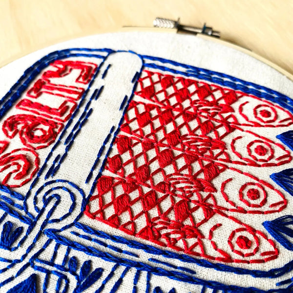 Hook Line & Tinker Embroidery Kit - Sardines