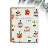 Amy Rae Maker Birthday Greeting Card - Kitty Cat Birthday