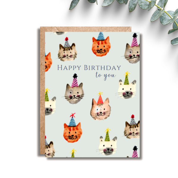 Amy Rae Maker Birthday Greeting Card - Kitty Cat Birthday