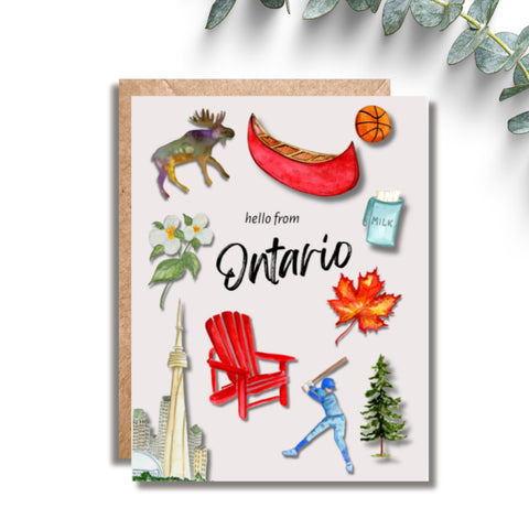 Amy Rae Maker Greeting Card - Hello From Ontario