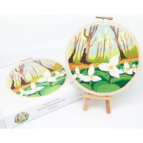 Angiels Art DIY Embroidery Kit - Trillium