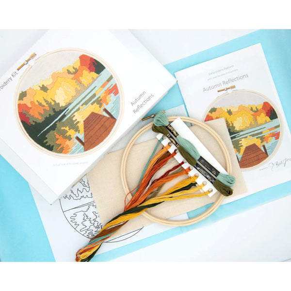 Angiels Art DIY Embroidery Kit - Autumn Reflections
