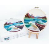 Angiels Art DIY Embroidery Kit - Boats